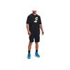 Under Armour Color Block Letter Print Lace-Up Straight Casual Shorts Men shorts Black 1361973-002