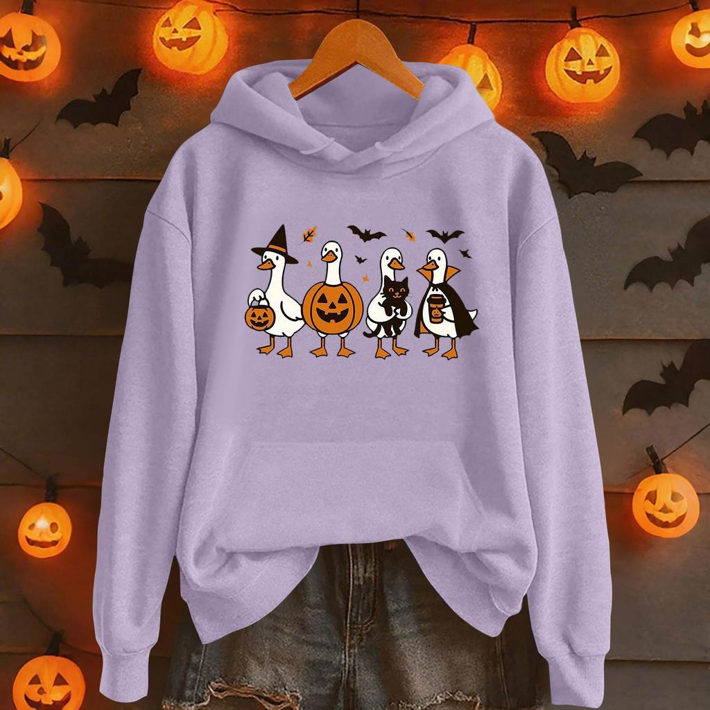 Dámská móda Ležérní svetr s kapucí s dlouhým rukávem a kulatým výstřihem s kapucí a kapsami