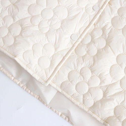 Women's Plus Size Padded Coat Winter Loose-Fit Thin Stand Collar Cotton Jacket