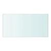 VidaXL Panneaux d'étagère 2 pcs Verre Transparent 40 x 20 cm