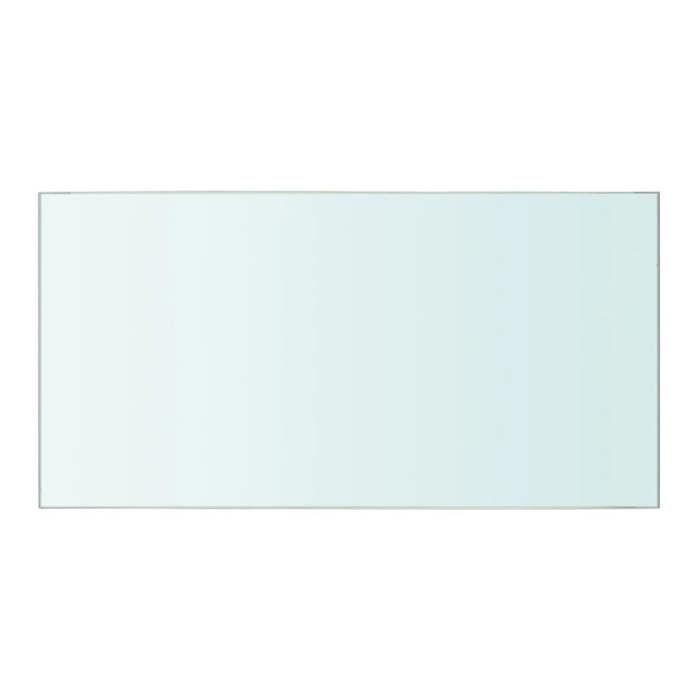 VidaXL Panneaux d'étagère 2 pcs Verre Transparent 40 x 20 cm