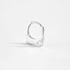 ANDYWEN 925 Sterling Silver Hoop Earrings 18K Gold Plated Ladies Earrings Irregular Cubic Zirconia Fine Jewelry