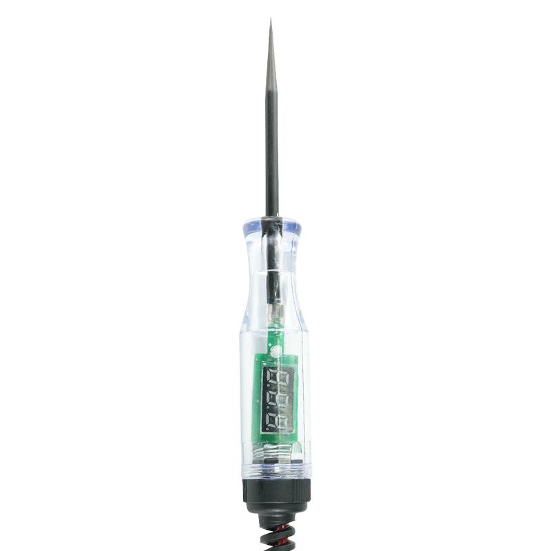2026 Car Truck Voltage Circuit Tester Digital Display Long Probe Pen Light Bulb Automobile Diagnostic Tools Auto Repair