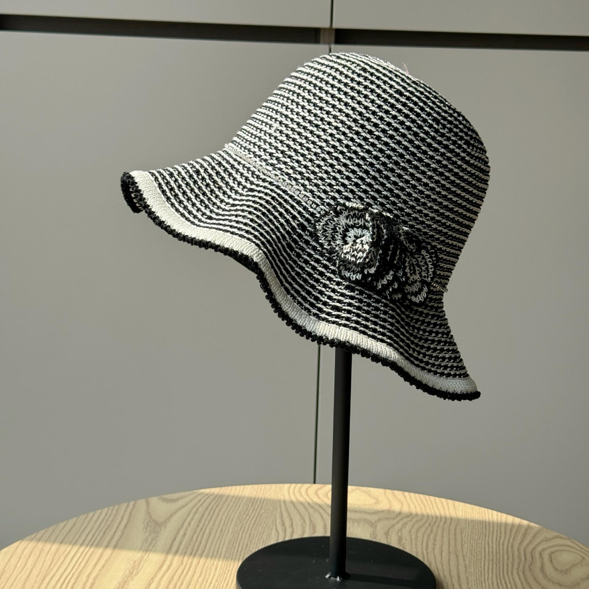

Summer Hollow Fisherman Hat for Women, Breathable Thin Sun Protection Bucket Hat, Fashionable Sun Hat for Outings Adult54-60Average Size чёрный