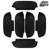 KICARYAJP Door Handle Under Cover for Atrai Wagon S700V S710V, Hijet Cargo S700V S710V (6-piece Carbon Fiber Set) - Protects the Area Around the Door