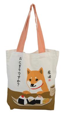 Friends Hill Onigiri Desu Ka A4 Tote Bag, White, YW-259-136