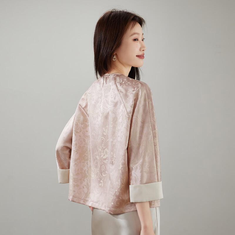 SOFSIL Women's New Chinese Style Floral Short Coat