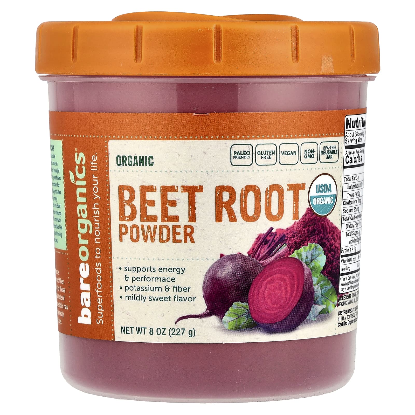 

Organic Beet Root Powder, 227G(8Oz)