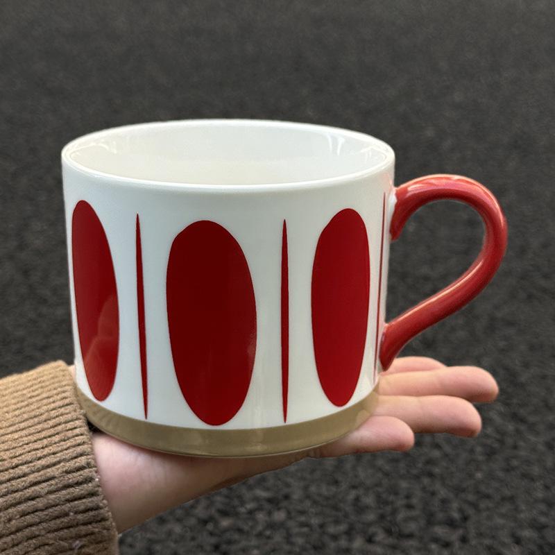Festive Cups Niche Retro Ceramic Mugs Wedding Gifts for Girls Practical Souvenirs Gift Boxes