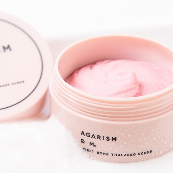 Агаризм Q-Me Сладкая Бомба Талассо-Скраб 180г Скраб для Тела Мыло для Тела Подарок Скраб Цветочный Фруктовый