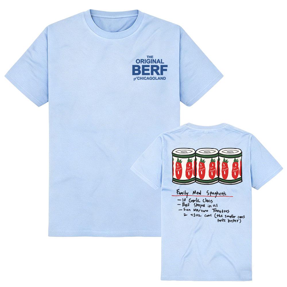 La Camiseta Original BERF de CHICAGOLAND El Oso Temporada 5 Diseño Impreso Camiseta Unisex Streetwear Algodón Manga Corta Camisetas para Mujer
