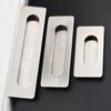 With Screws Cabinet Handle Zinc Alloy Slotted Recessed Handle 1 Pc Concealed Handle Convenient For Furniture Practical