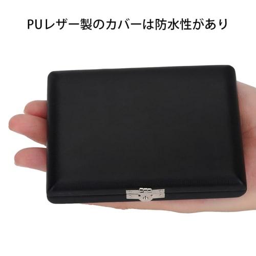 Schwarzes PU-Lederetui für Saxophone und Klarinetten, fasst 6 Rohrblätter, inklusive Fächern, leichte und langlebige Holzkonstruktion, wasserdicht und leicht zu re