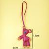 Spot Bean Bear Bag Pendant Leather Car Keychain Lanyard Bear Clothing Accessories