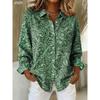 Women's Shirt Blouse Floral Graphic Elegant Vintage Tropical Long Sleeve Shirt Collar Regular Tops Work Print Spring Fall Winter