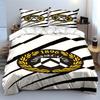 Zebra Stripes, Udinese Calcio Emblem. Bedding Sets Duvet Cover Sets Duvet Covers Pillowcases(1*Duvet Cover 2*Pillowcases Without Duvet Insert)