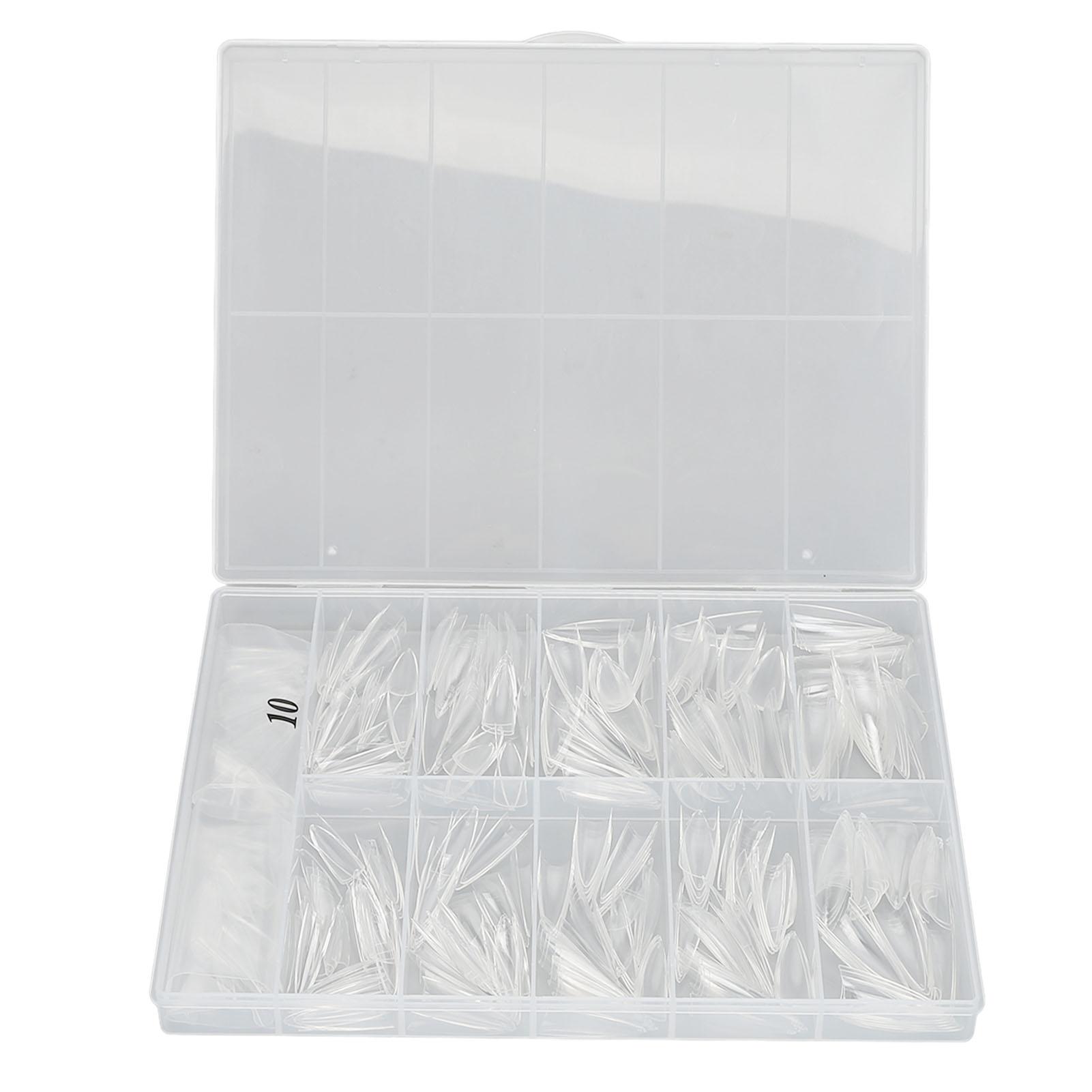 

504 шт., ультратонкие дышащие накладные ногти для маникюрного салона, прозрачные 07