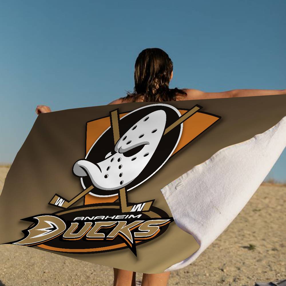 A-Anaheim D-Ducks Microfiber Blanket Quick Drying Beach Towels Oversized Printing Super Absorbent Pool Towel Blanket
