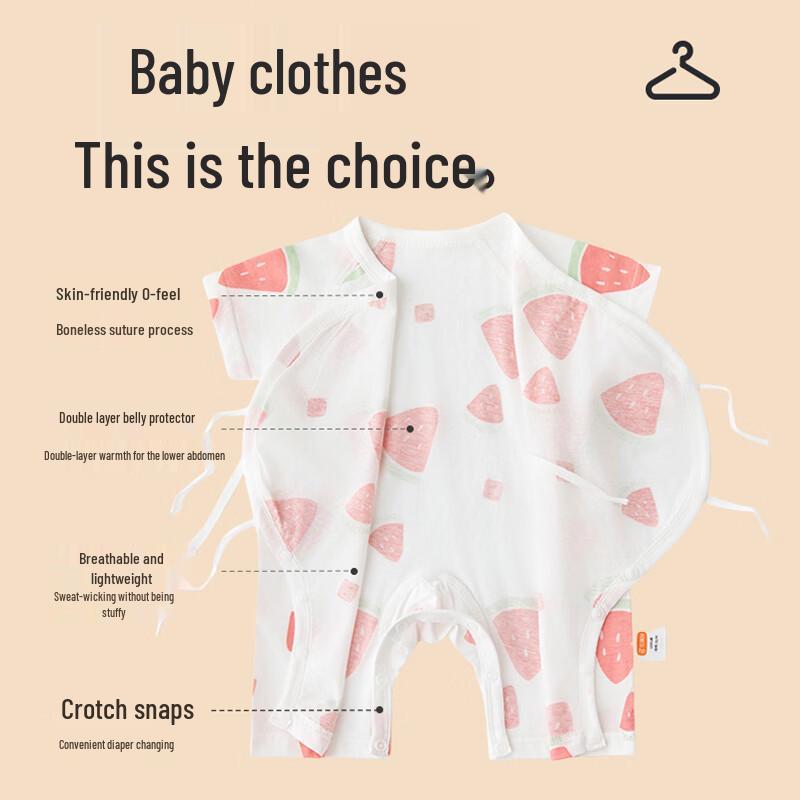 Babyprints Summer Combed Cotton Romper WLFS042389