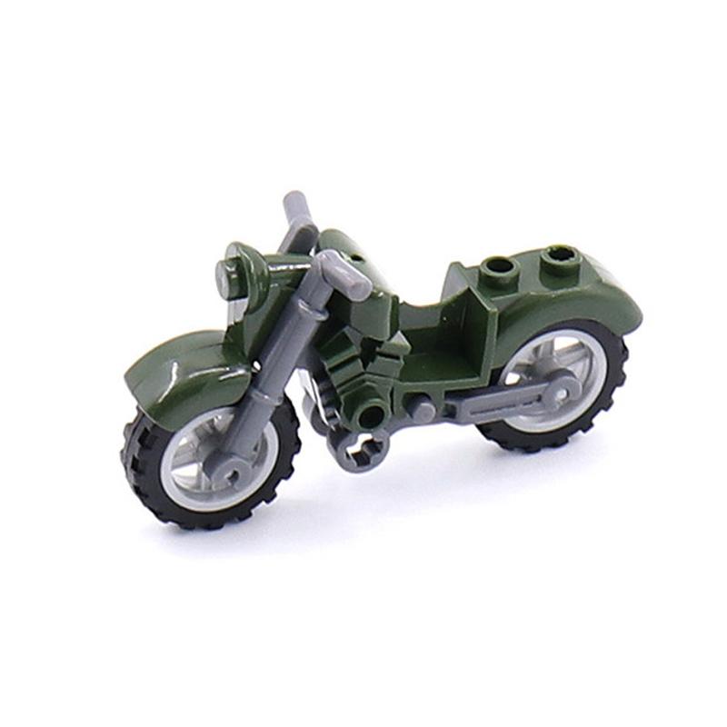 Military Motorcycle Car Weapon Model Building Blocks Educational Toys for Children Gifts City Military Motor Kids Gifts Toy