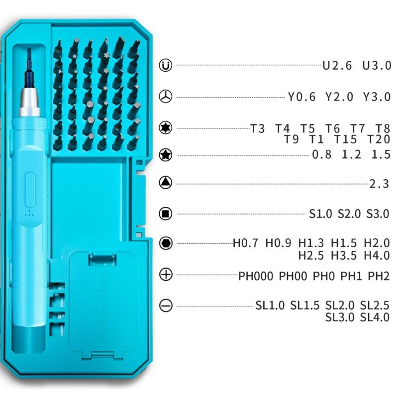 42 in 1 Electric Screwdriver Kit with Forward & Reverse Function Magnetic Bits Mfor Home Repair and Assembly Tasks