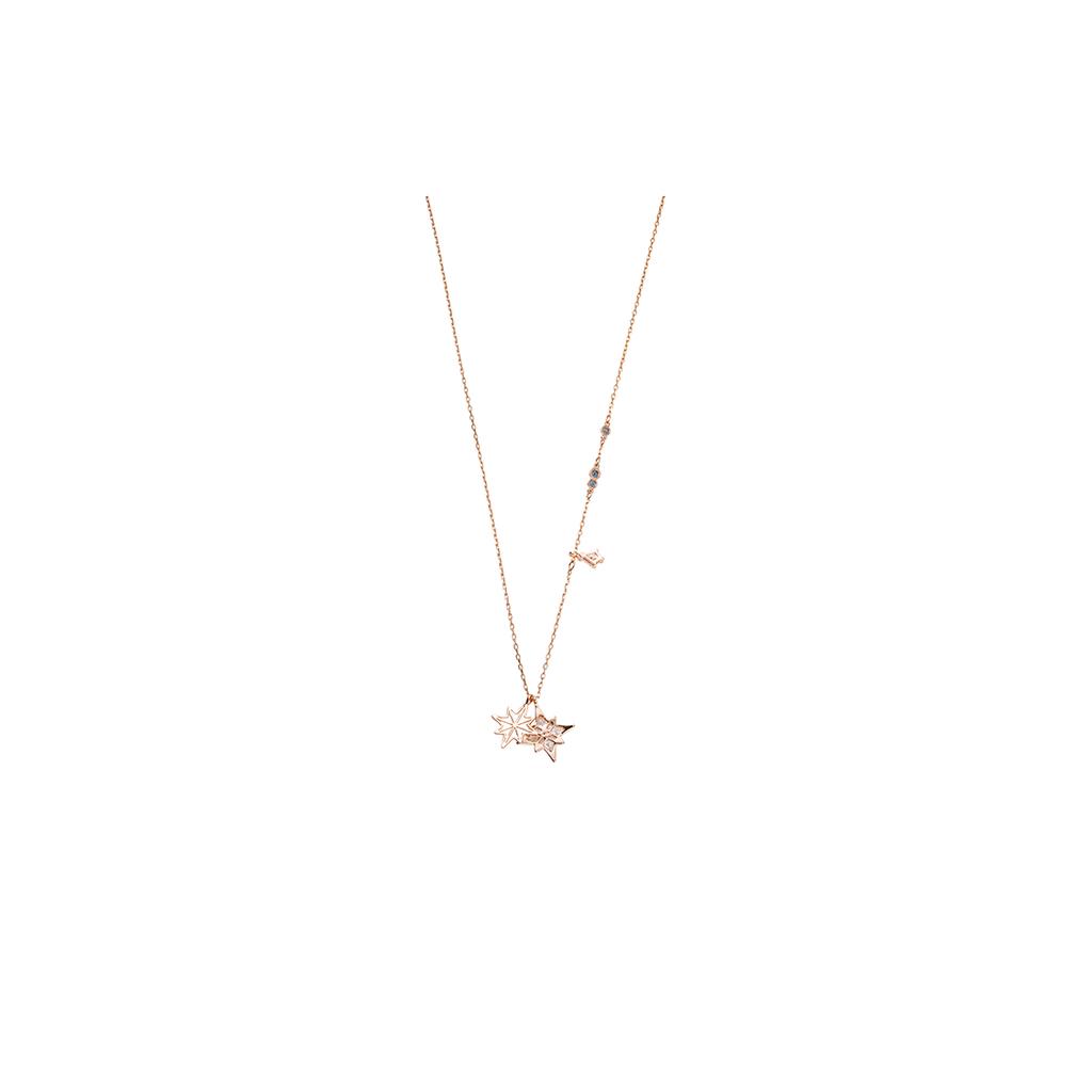 Swarovski Symbolica Artificial Crystal Necklaces Womens Rose Gold tone Plated