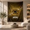 Arazzo Decorativo, Arte da Parete Stampato Boston Bruins, Appeso a Parete Leggero per Sfondo Camera da Letto