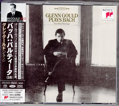 CD ГЛЕНН ҐУЛЬД Бах Партити Повні SICC10166 Sony Classical 2012 Японія Obi Класика