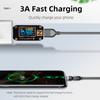 540 degrees  Rotating Magnetic USB C Cable 3A Fast Charging 1M Black