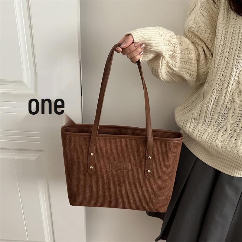 2025 Autumn/Winter Women's Trendy Tote: Casual, Spacious, Distinctive Shoulder Handbag