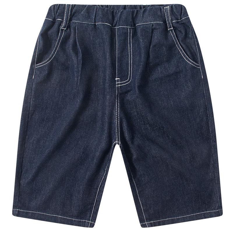 Boys  Summer Fade-Resistant Denim Shorts 120