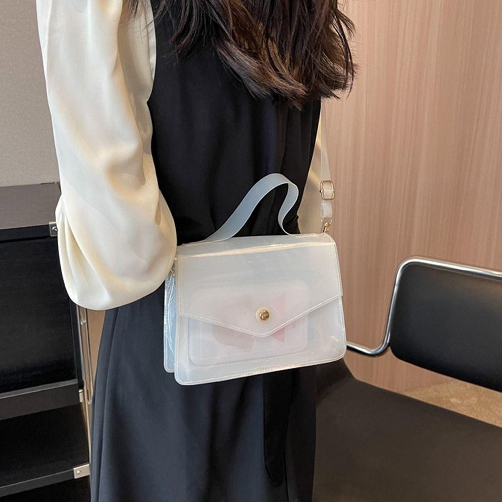 Waterproof Clear Tote Bag Portable Handbags Simple Women's Bag  Commuting
