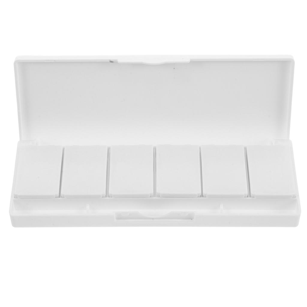 Empty 6-Cell Eyeshadow Palette Portable Makeup Box Detachable Replaceable Compartments Nail Gel Body Paint Mixing Tray