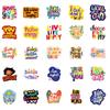 50 Healing Sunshine Upward English Phrases Premium Stickers PP Material Waterproof Decorative Stickers