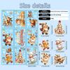 9pcs/set Christmas Window Stickers Xmas Tree House Snowflake Glass Decal Merry Christmas Decoration Home Navidad  Gifts Noel