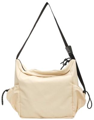 Aquamie Crossbody Large Capacity Messenger Square Crossbody A4 Size Bag, Bag, Nylon, Bag, (Off White)