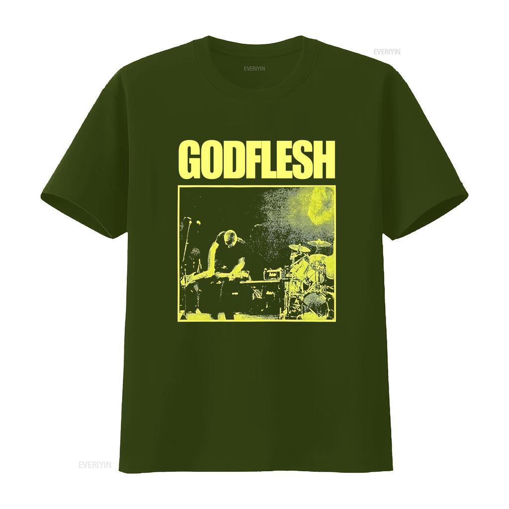 Godflesh Slateunisex Industrial Metal Band Rock T Shirt Bt648 Vintage Fashion Breathable Slightly Stretched Stylish Unisex