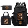 Katseye Gruppo di Ragazze K-pop Stampa Fotografica Set da 3 Pezzi Zaino per Studenti Combo 60707 Borsa Scolastica alla Moda Kit Cancelleria