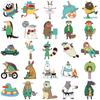 Funny Animal Clipart Stickers Set - 50 Sheets for DIY Phone Cases & Laptops