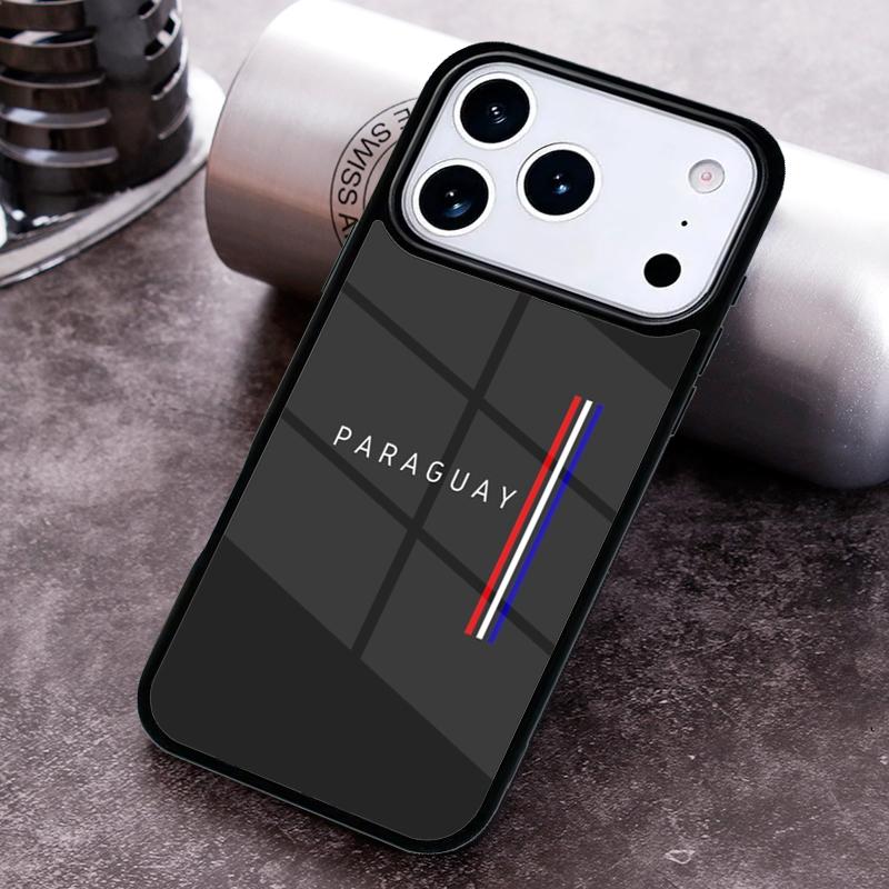 

Paraguay Flag Phone Case for iPhone 17 16 15 Pro Max Air 14 13 12 11 Plus Shockproof Capa Cover iPhone 15