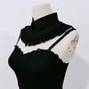 White Shawl Ruffle Detachable Stand Collar Solid Color Ladies Pleated Shirt Fake Collar Neckwear Female Decorative Neck Collar