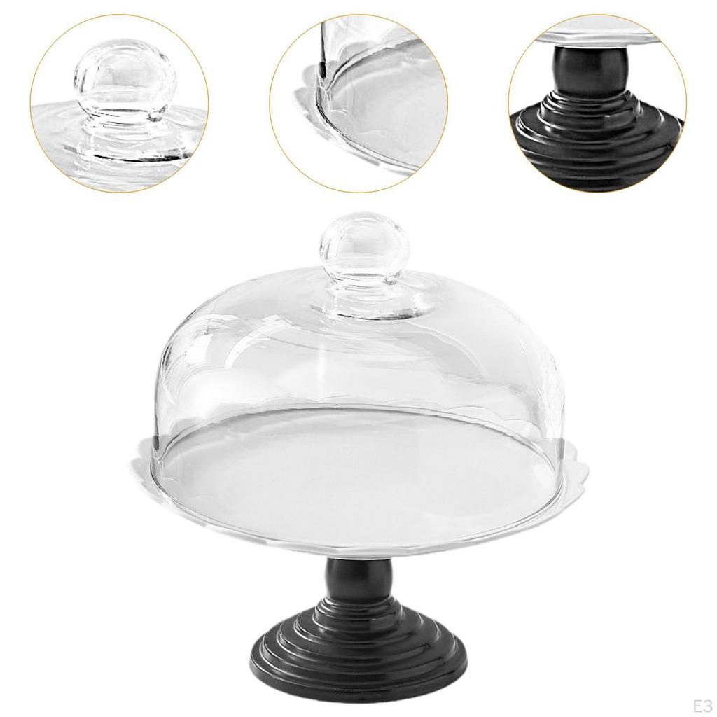 Cake Stand with Cover Plate Dessert Platter Display for Holiday Shop