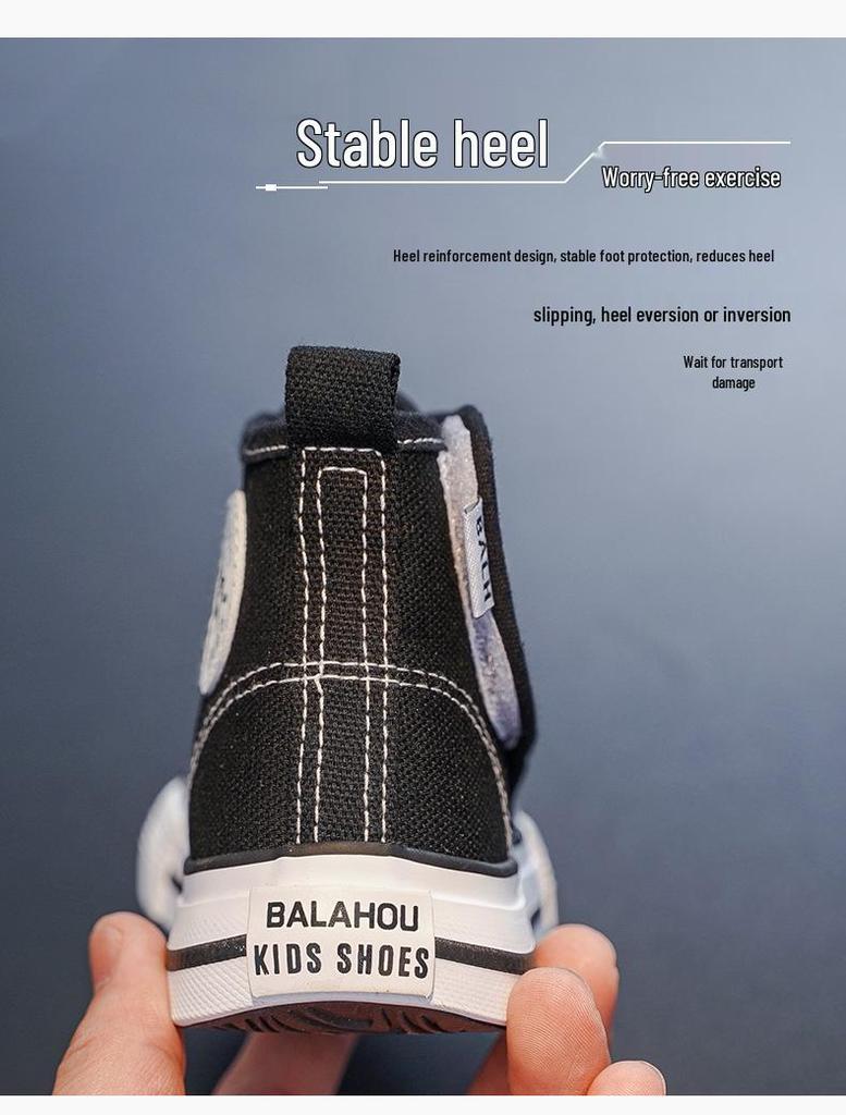 2025 Autumn New Kids' Canvas Shoes, Magic Tape, Elastic Band - Boys' & Girls' School Shoes