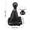 6 Speed Gear Shift Knob Handle Shifter Gaiter Boot Cover for VW Golf 5 6 Plus