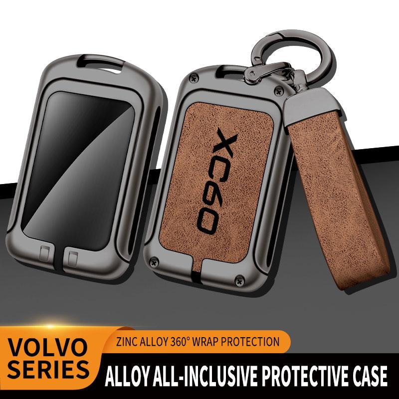 Geeignet für Volvo XC60 Zinklegierung Auto Schlüssel Tasche Abdeckung Fernbedienung Schutzhülle Speziell Schlüsselanhänger Schale Zubehör