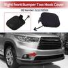 UXCELL Right Front Car Tow Hook Cover Cap for Toyota Highlander No.521270E926 Black 1Pc