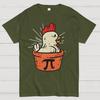 Funny Chicken Pot Pi Cotton Summer Casual Cool Loose T-Shirt