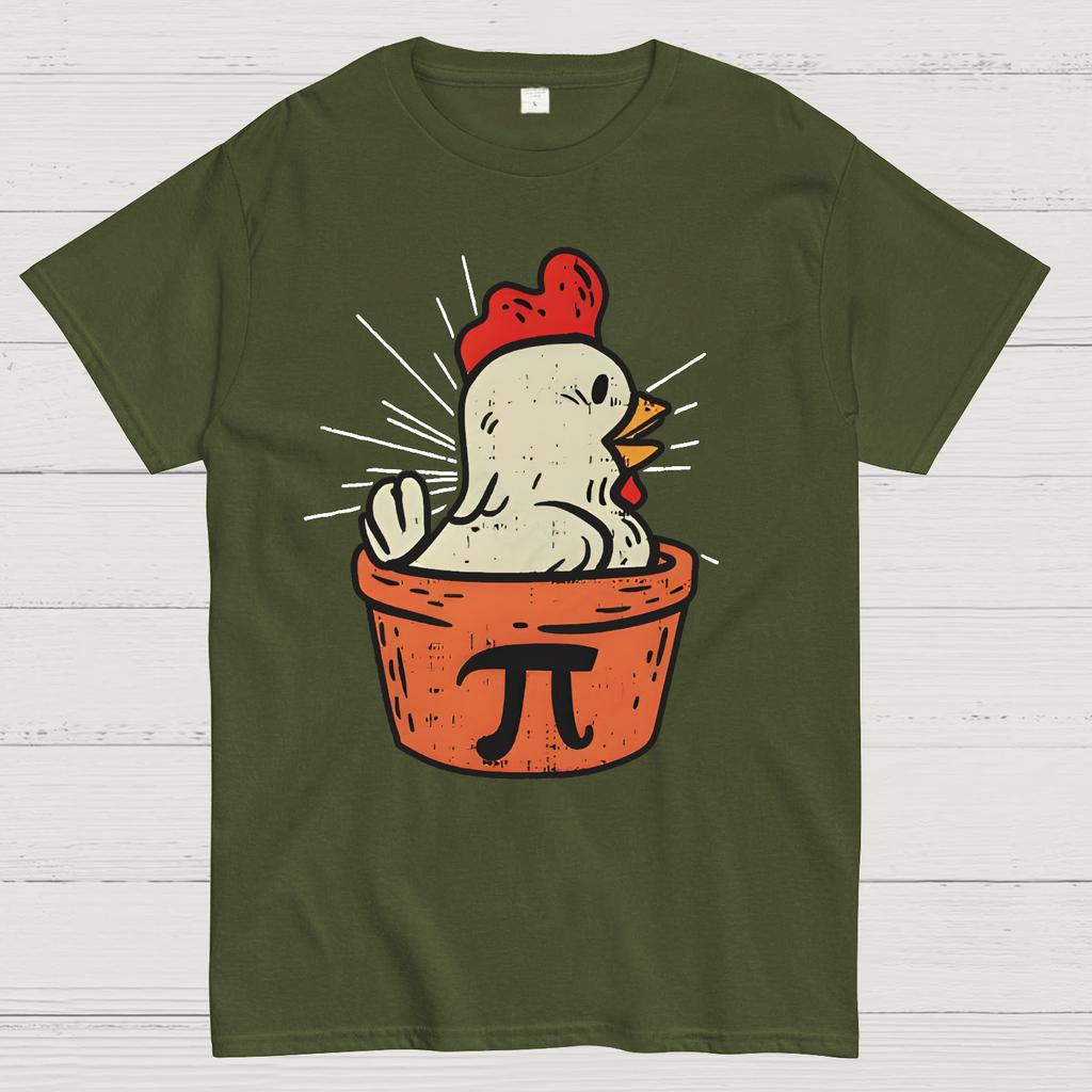 Funny Chicken Pot Pi Cotton Summer Casual Cool Loose T-Shirt