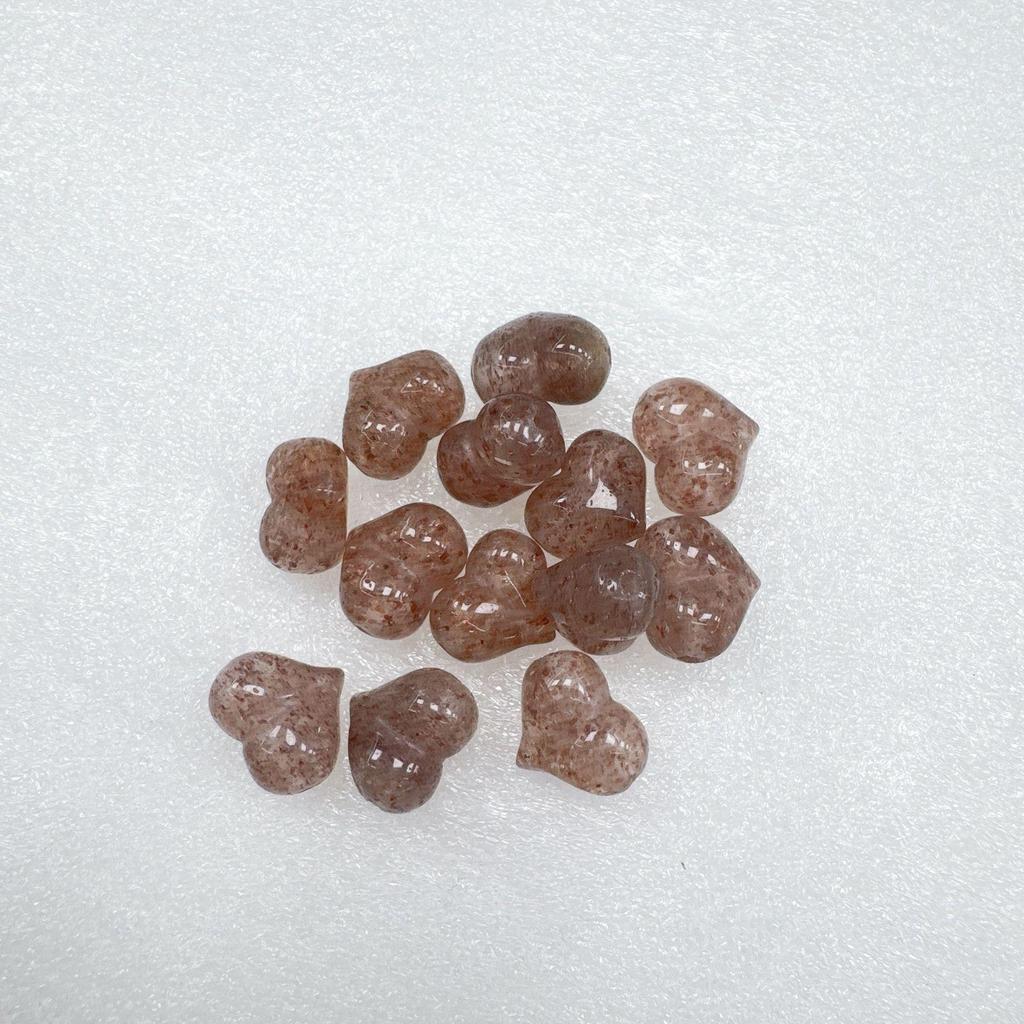 Natural Crystal Heart Beads: Multiple Styles for DIY Jewelry - Necklace & Bracelet Accessories