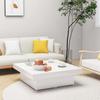 VidaXL Coffee Table High Gloss White 90x90x28 Cm Chipboard.